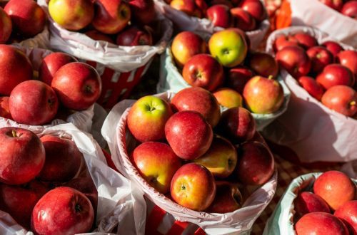 Paniers de pommes empire Verger Les Jardins d'Émilie